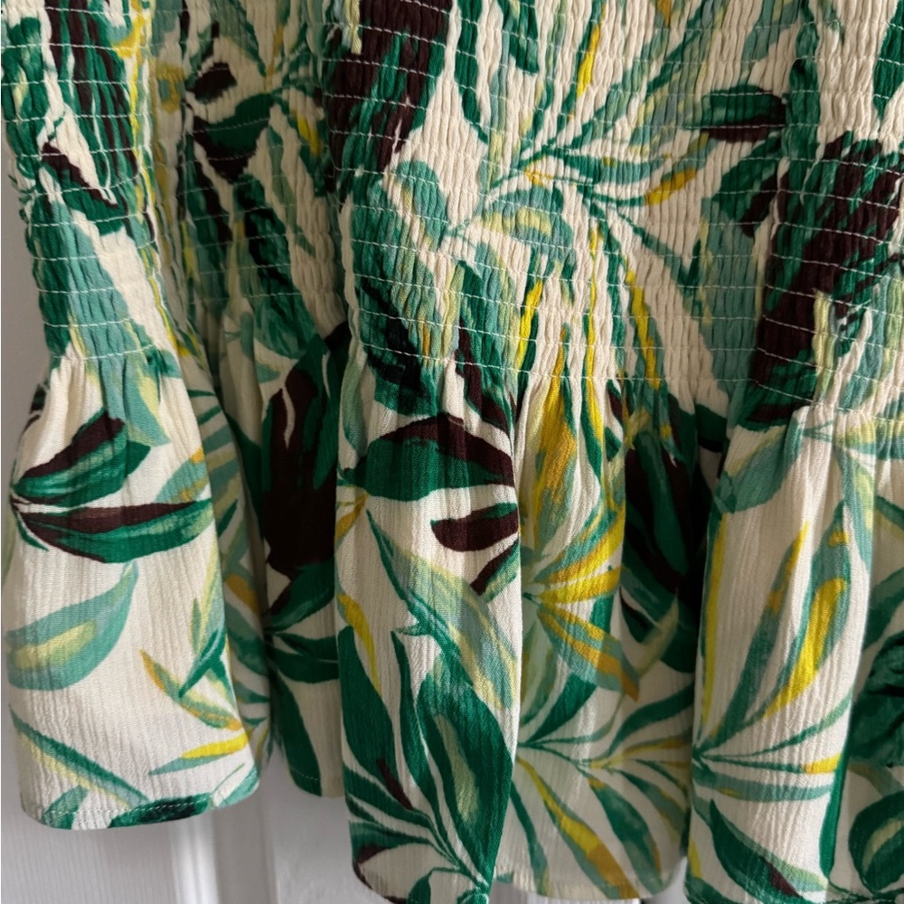 Torrid Green Ruffled Smocked Tank Top - Picture 5 of 6